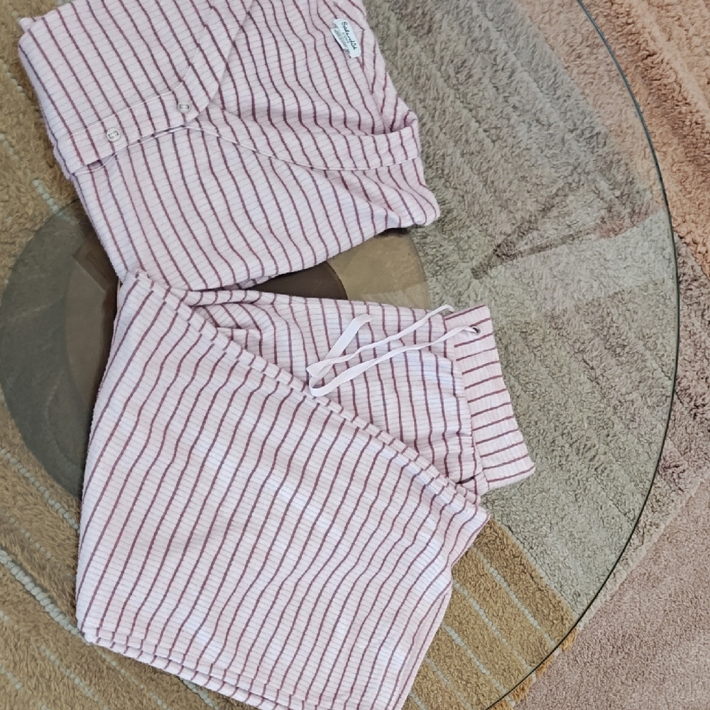 Splendid Cozy Striped cropped Pajama Set
